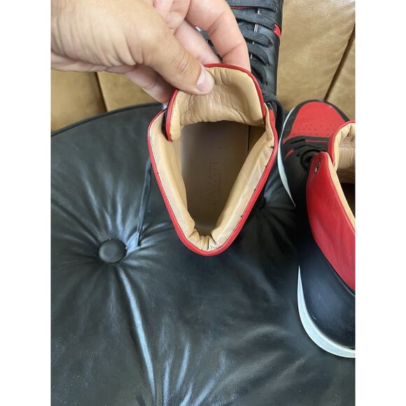 LAVATI Black- Red Italian Leather Shoes US 11 main image 7